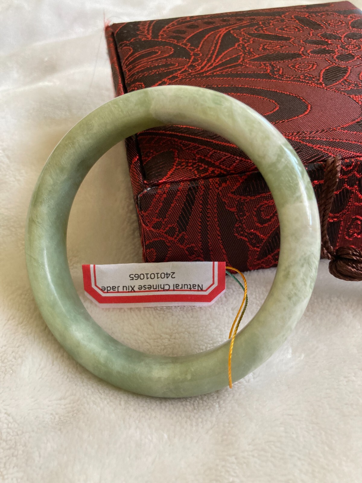 56mm Grade A Natural Chinese New Jade Bangle 24065 Final Sale
