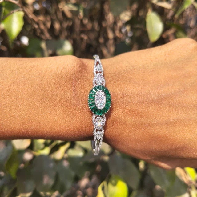 5Ct Round Cut Lab-Created Diamond Women’s Tennis Bracelet 14K White Gold Plated