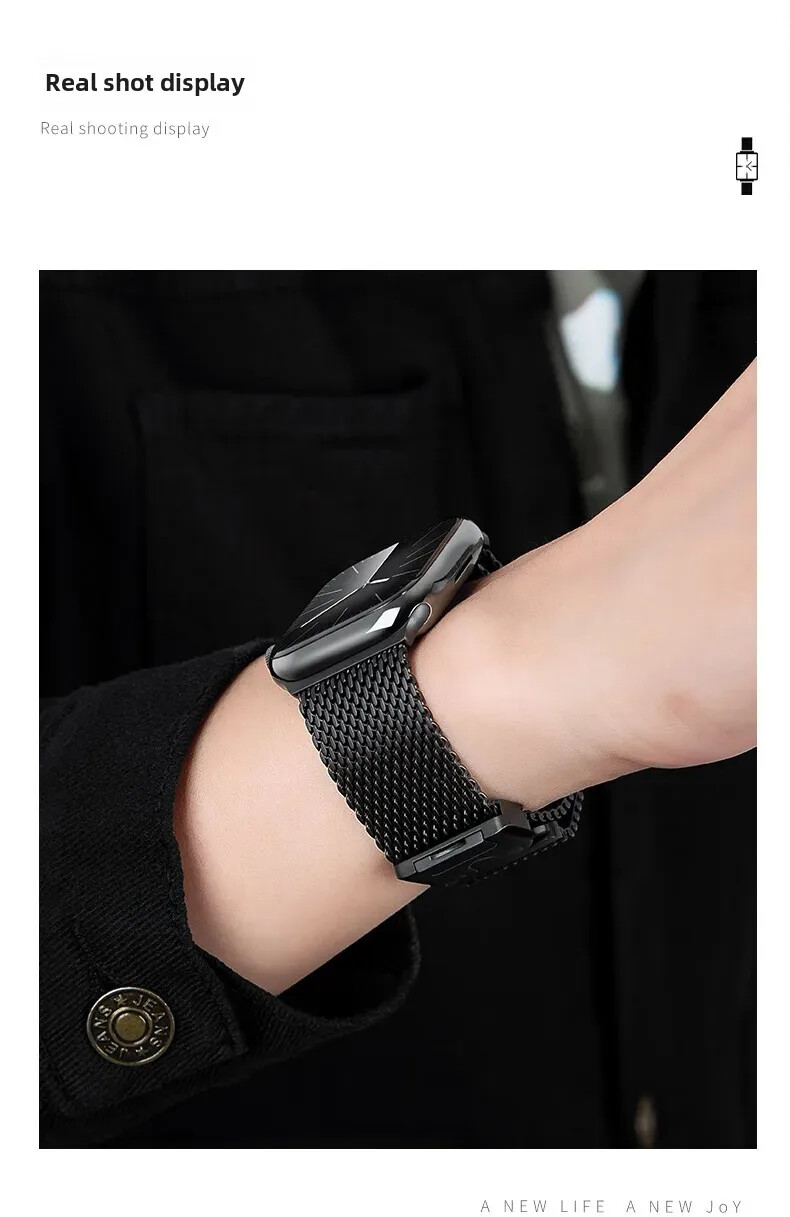 Titanium Metal iWatch Band Strap For Apple Watch Ultra 11 10 9 8 7 6 5 4 SE 3 2