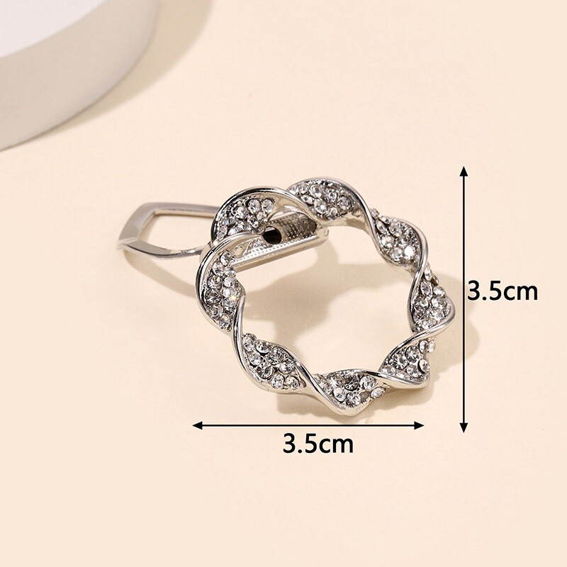 Scarf Pin Corsage Dual-Use Clothes Flower Brooch Fashion Silk Hem Accessories