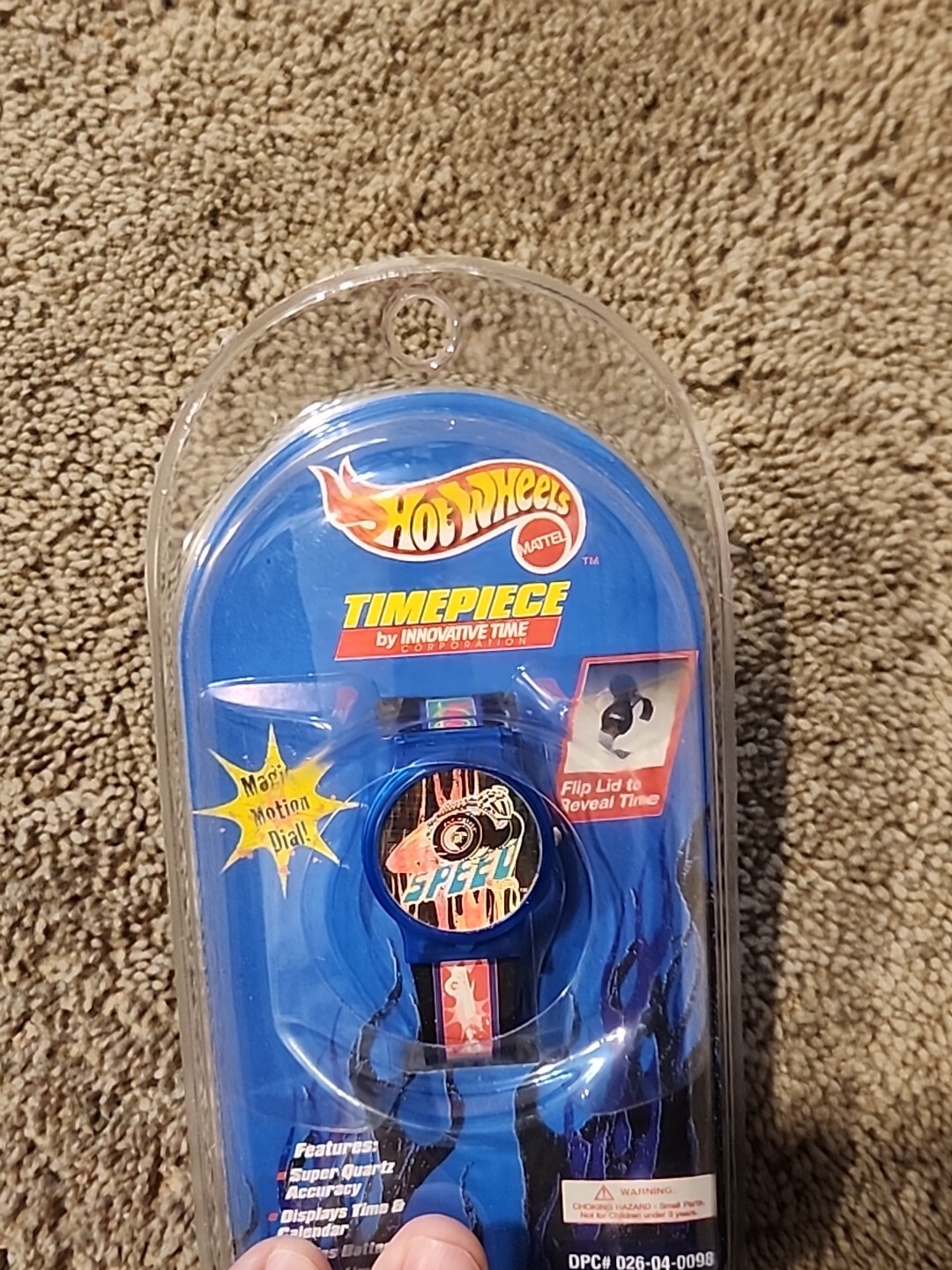 Hot Wheels Timepiece Speed Holo Flip Lid 1998 Digital Watch New