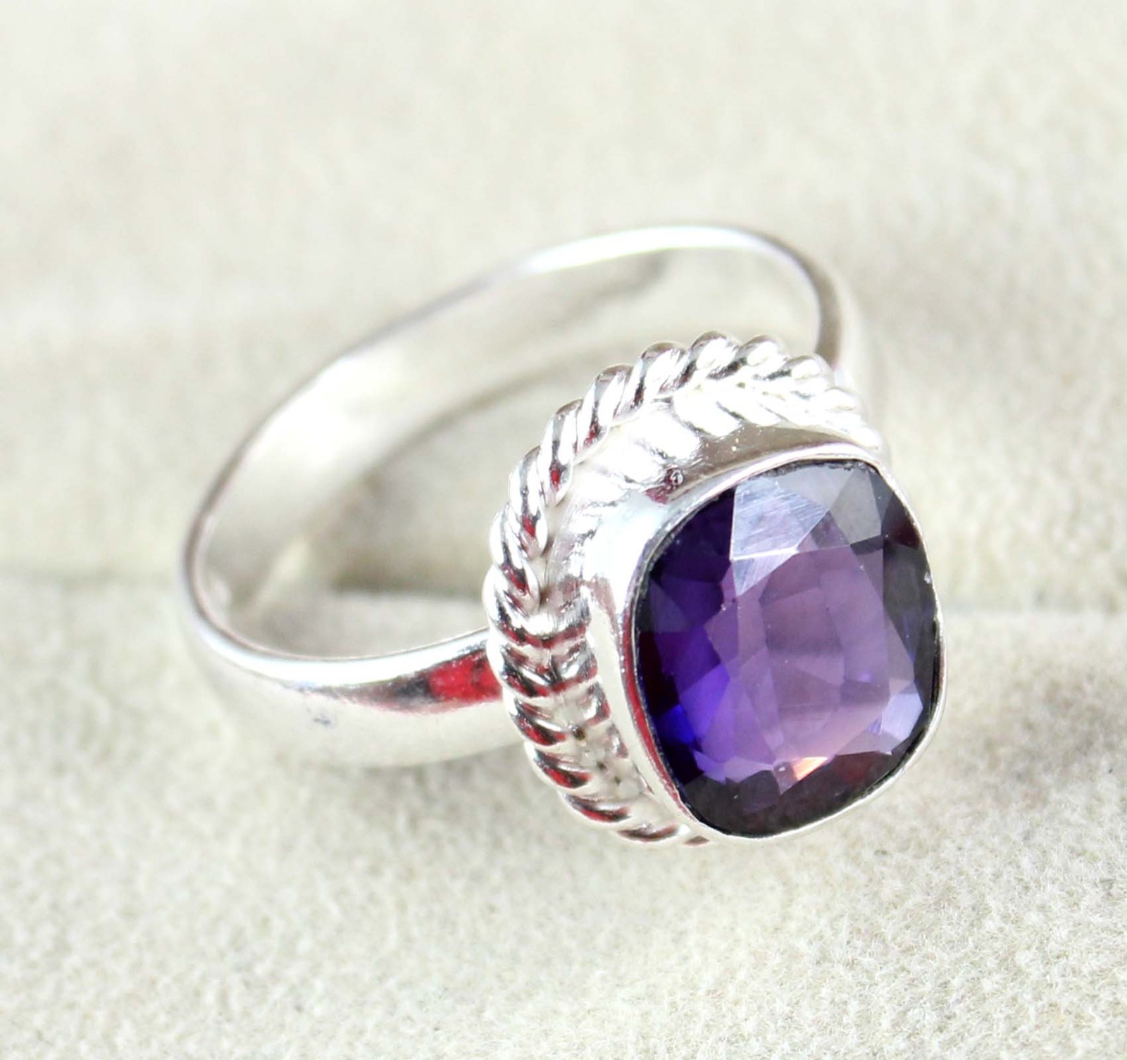 12.25 Ct Natural Boysenberry Sapphire Cushion Gems Certified Ring Memorial Day