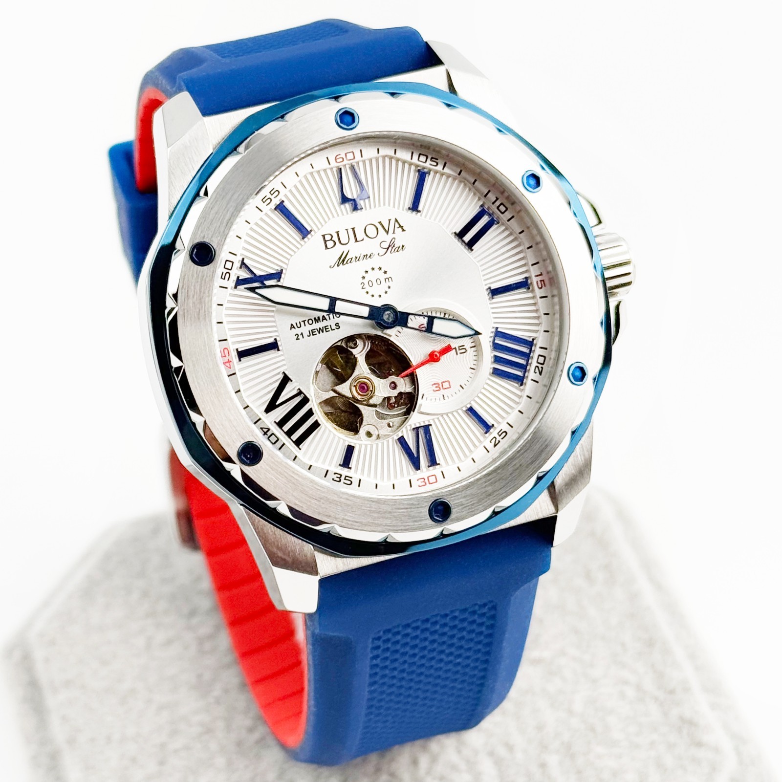 Bulova Marine Star Series A Classic Automatic Sports Men’s Watch 45 mm 98A225