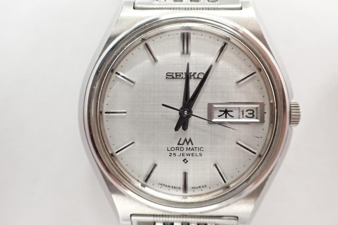 SEIKO LORD MATIC LM 5606-7010 Men’s Wristwatch Stainless Band From Japan