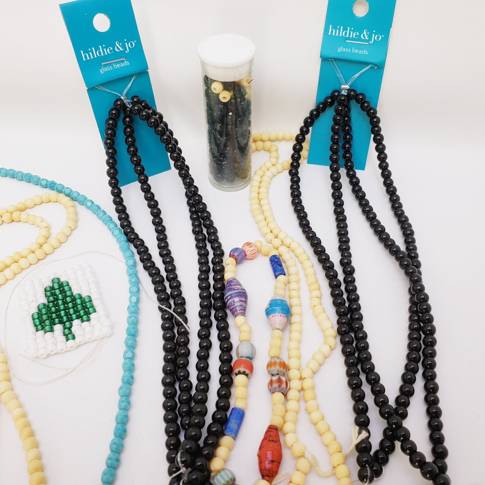 Lot of Glass Bead Necklaces Hildie & Jo and Other Beads Plus FREE Beads
