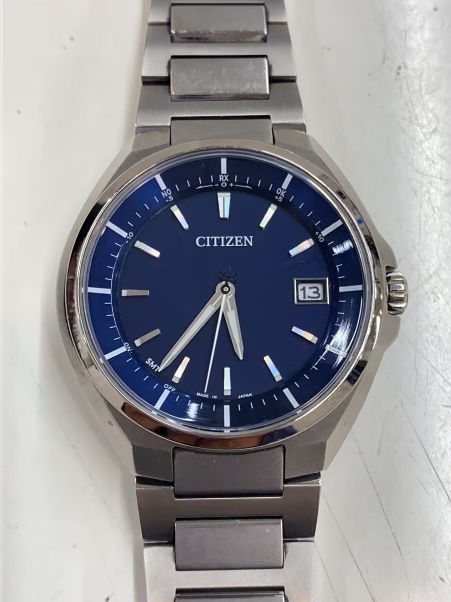 CITIZEN Solar Watch Analog Stainless NVY SLV H128 R006860