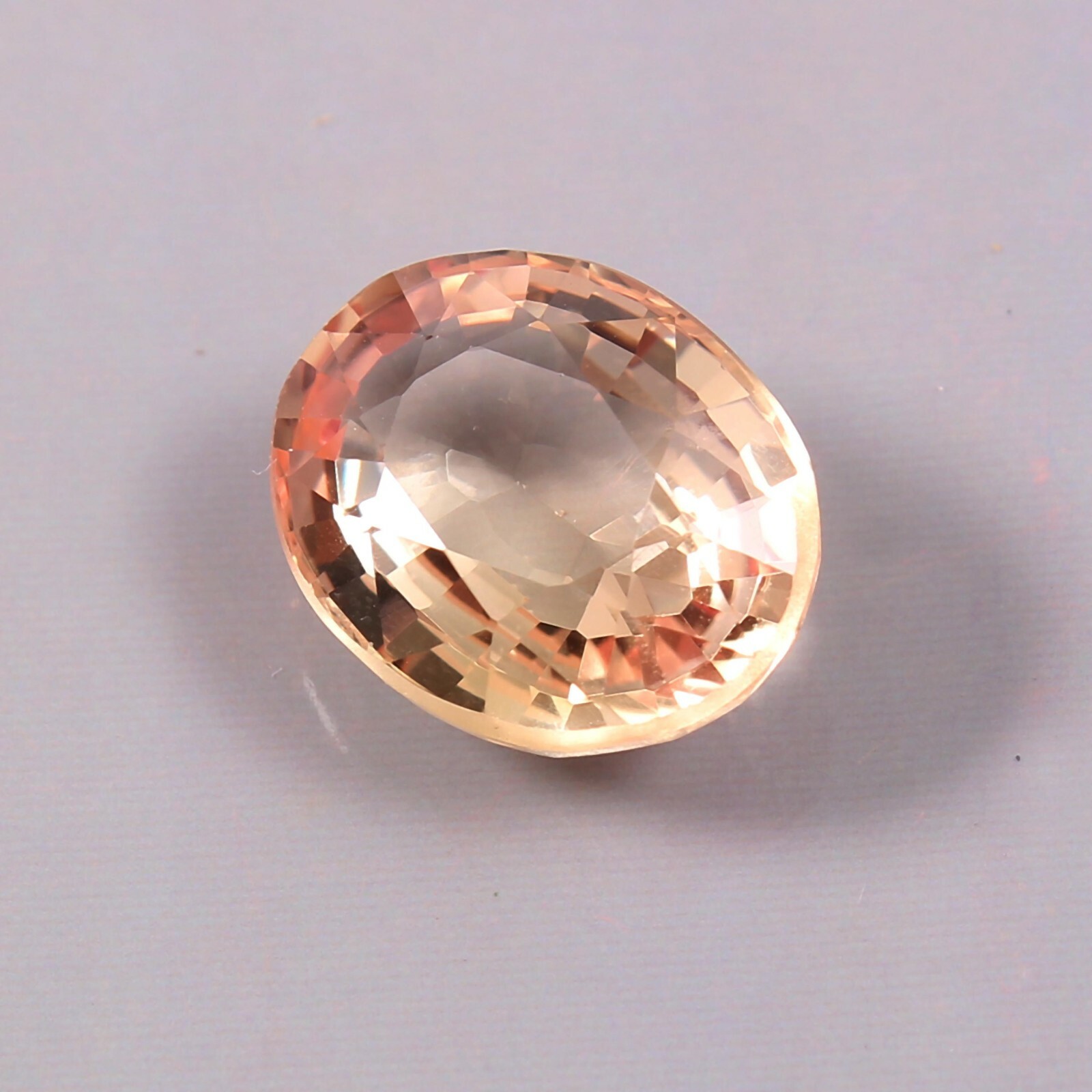 AAA Grade Natural Ceylon Padparadscha Sapphire Oval Cut Loose Gemstone 4.85 Ct
