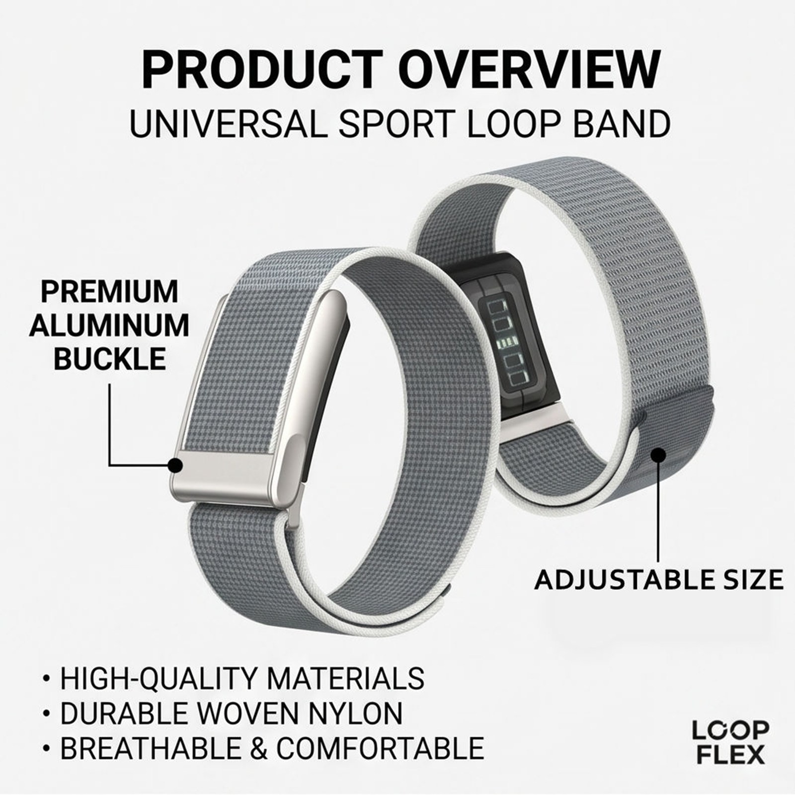 Nylon Sport Band for Whoop 5.0/5.0MG/4.0 Adjustable Replacement Wristbands Strap