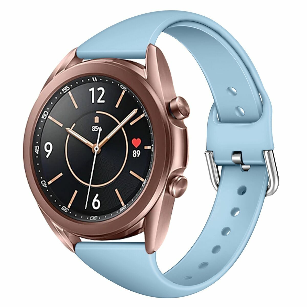 For Samsung Galaxy Watch 3 41mm Active 2 40mm 44mm Silicone 20mm 22mm Band Strap