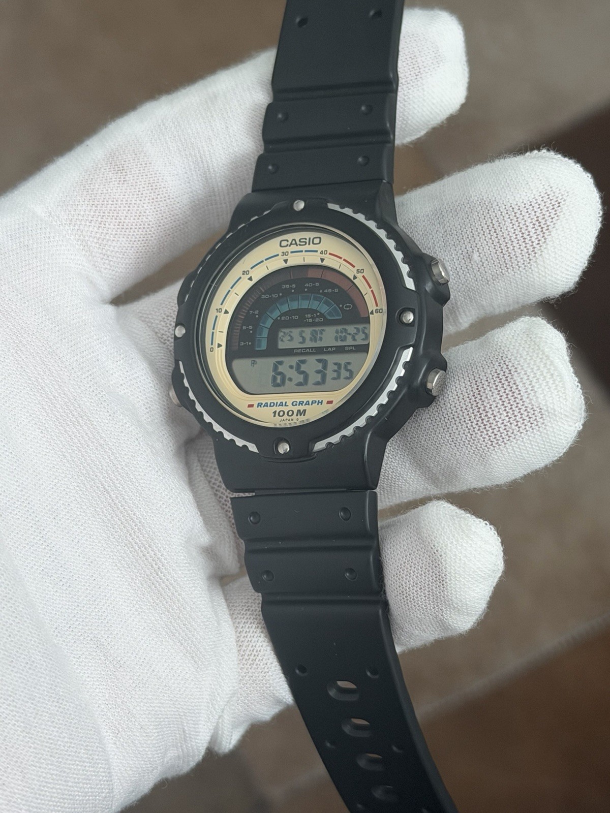 Rare Vintage Casio Radial Graph RGW-20 Men’s Digital Sports Watch JDM 1980s