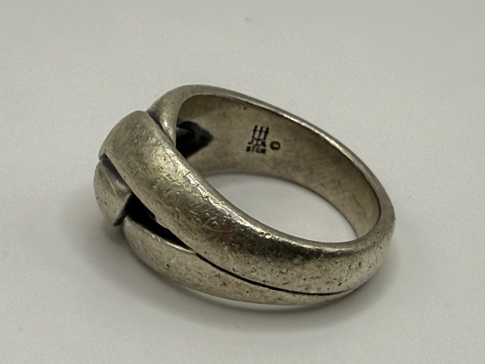 James Avery 925 Sterling Silver Knot Loop Band Ring Size 6.75 (9.54Gr)