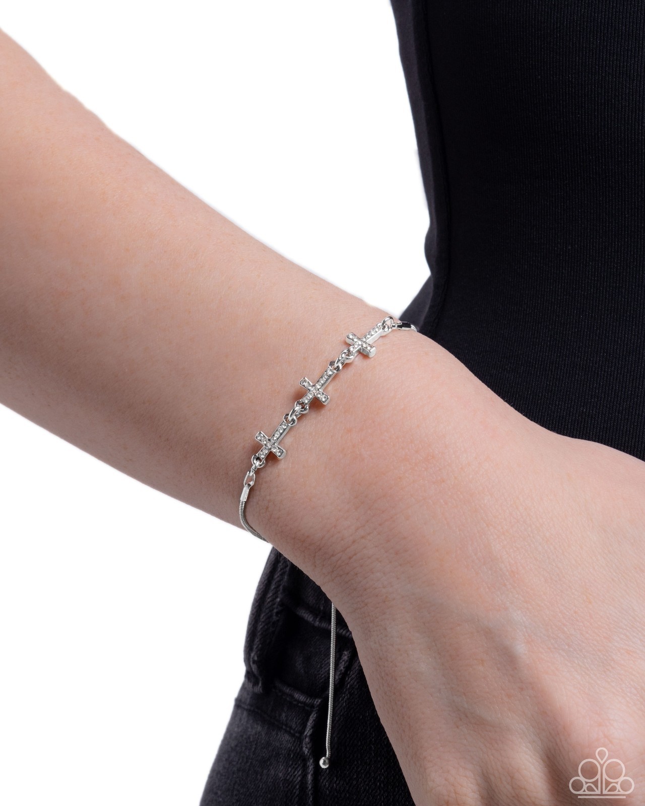 ~ Paparazzi ~ Holy Order ~ Silver ~ Rhinestone Crosses ~ New 05/26 ~