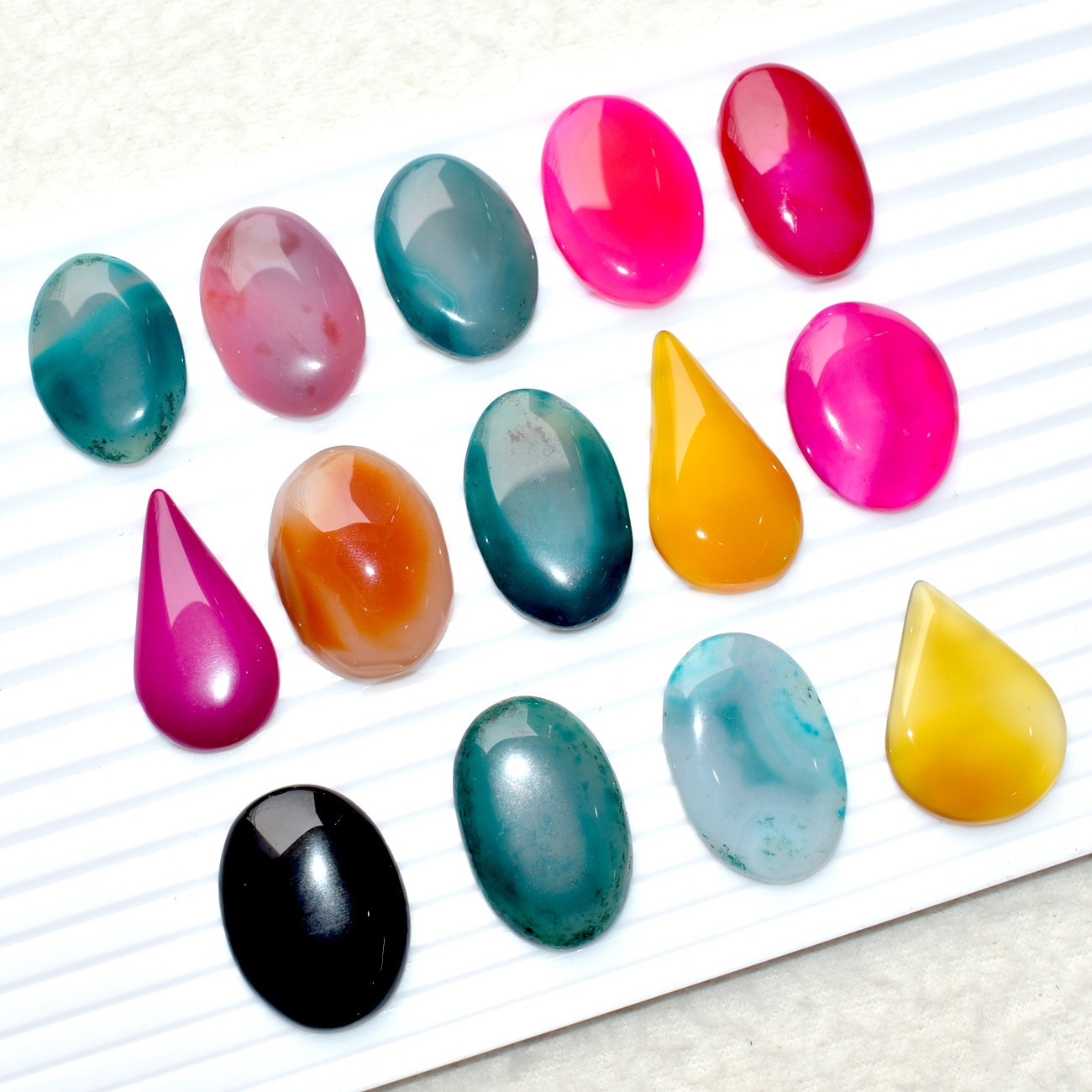 Botswana Agate Mix Shape Cabochon Natural Loose Gemstone 947