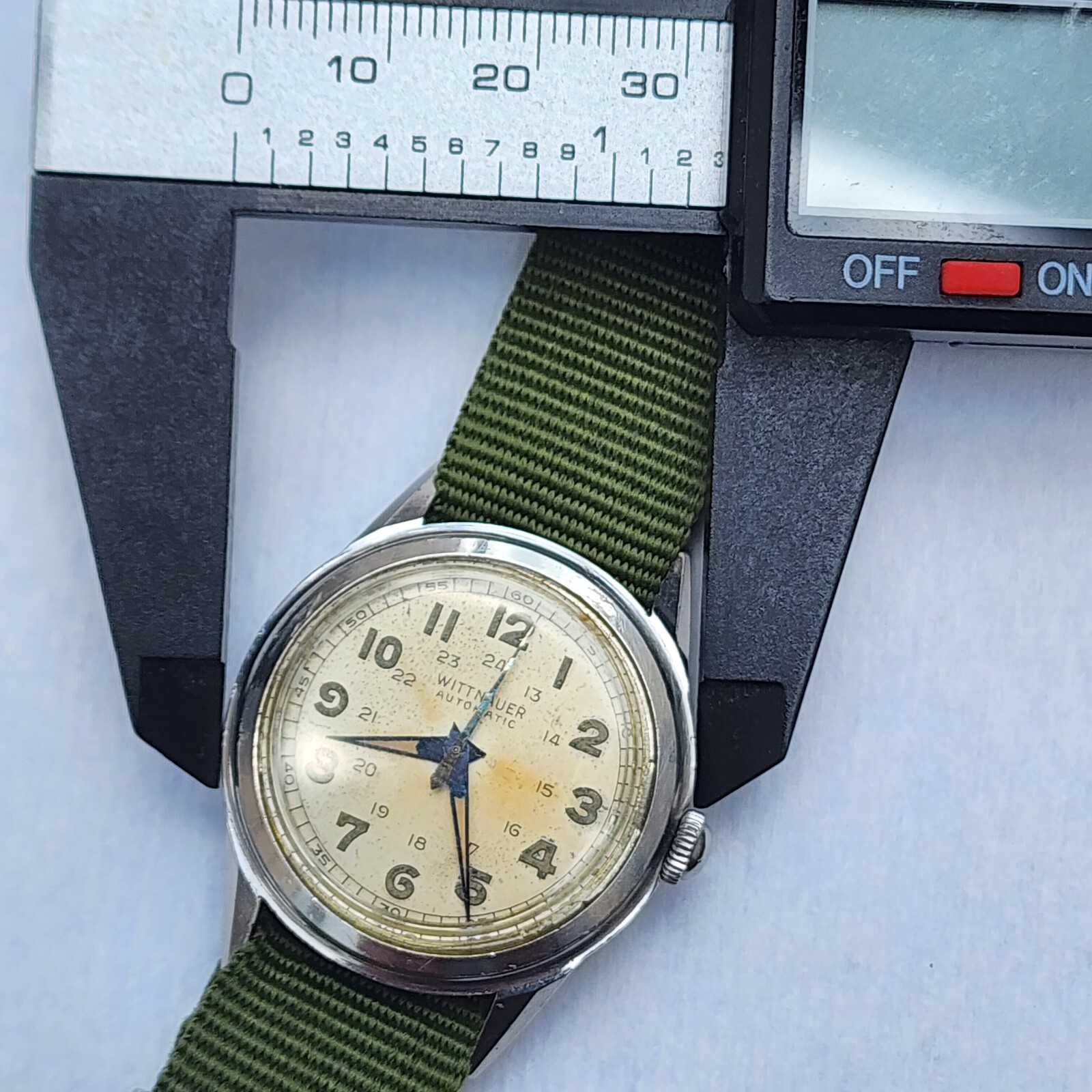 Vintage 1940’s Wittnauer Automatic Bumper WWII Military 33mm Men’s Watch