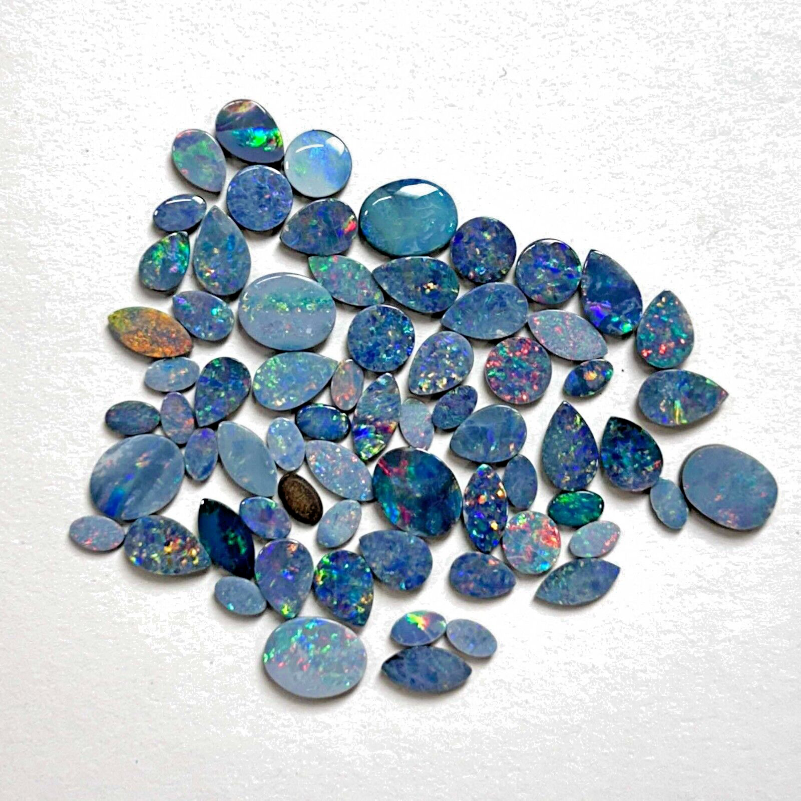 Natural Boulder Opal Mix Shape Loose Gemstone Lot 5-8 Pcs 3-10 MM 5 CT