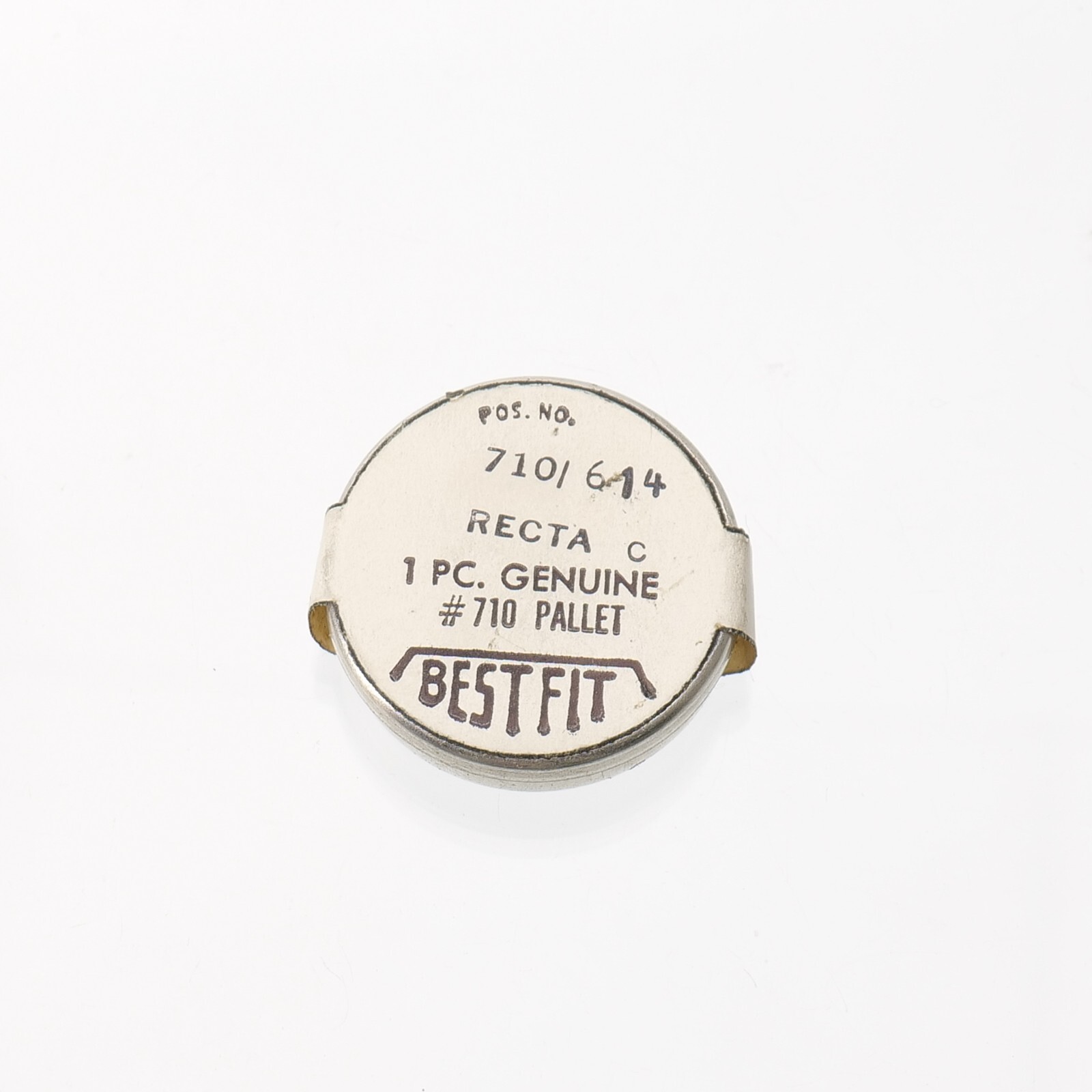 Recta C-CA-C3, CB-CC Watch Part #710/614 Pallet Fork New Old Stock Watchmakers