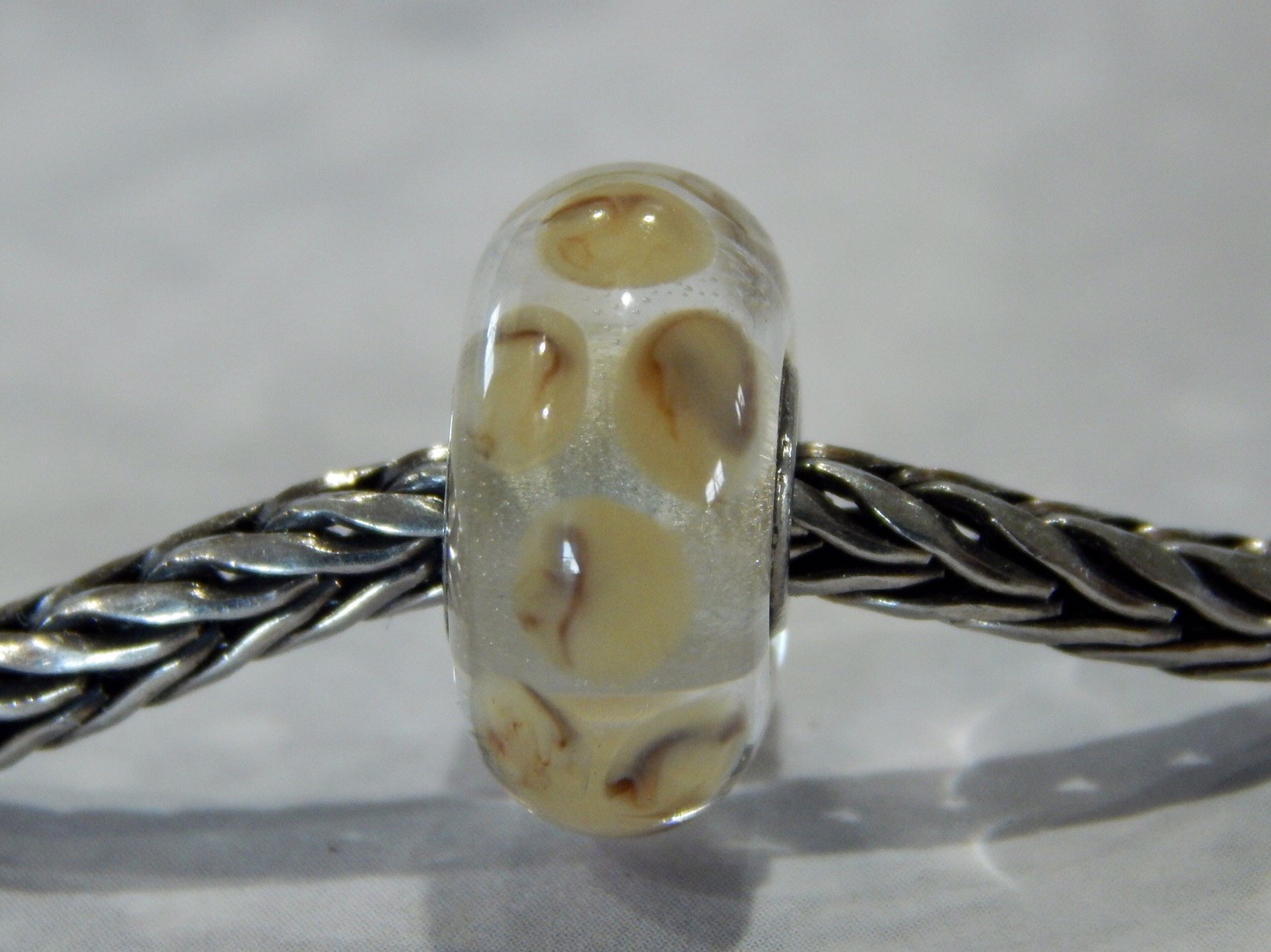 TROLLBEADS Fur Dot BEAD #1 RARE & RETIRED 2008 MUSEUM BEAD (ONE BEAD) NEW!