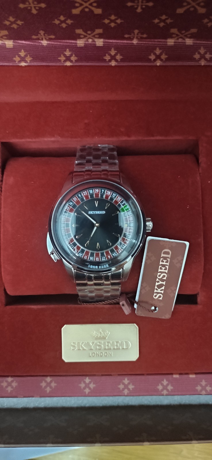SKYSEED Automatic Roulette Watch with Automated Sliding.