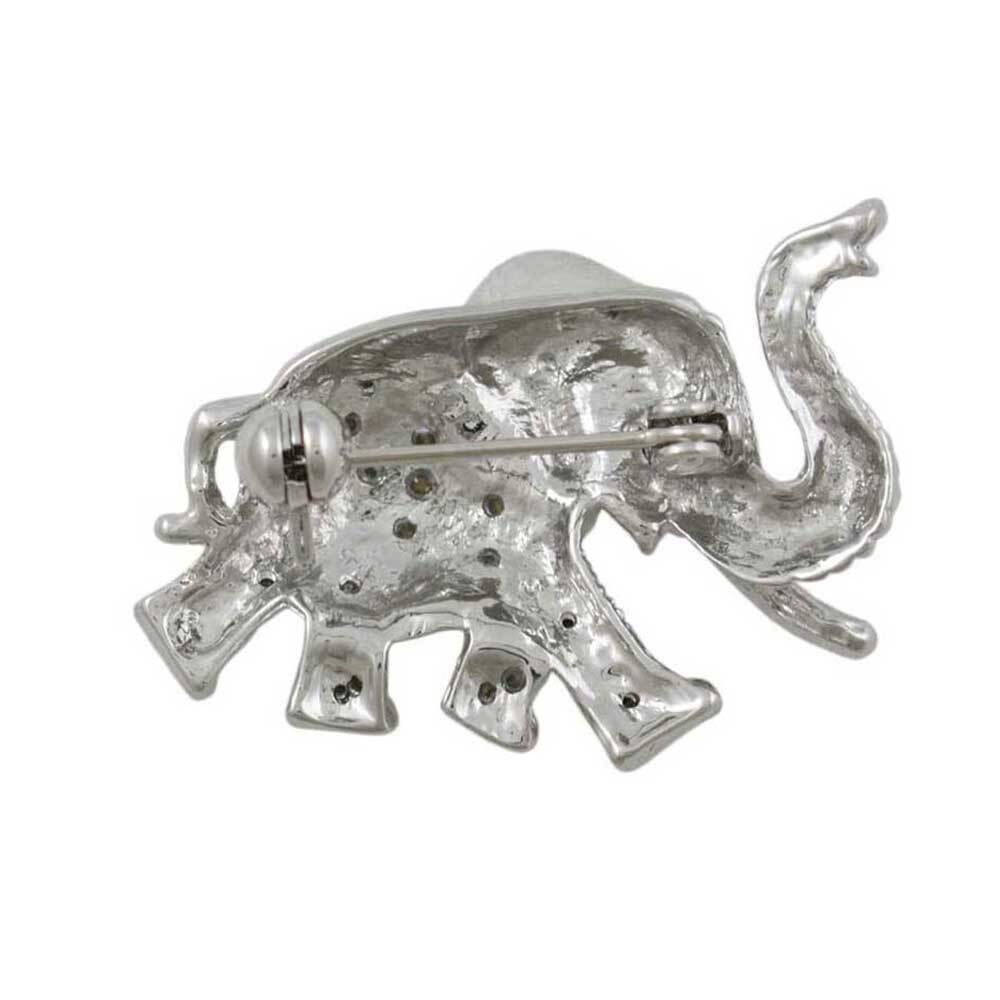 Small Crystal Baby Elephant Brooch Pin – PRA036B