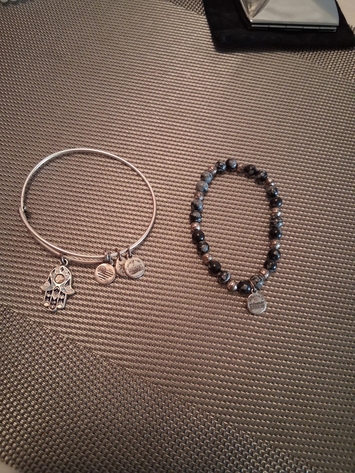 Alex and Ani 2015 Hand of Fatima Rafaelian Silver Adjustable Bracelet