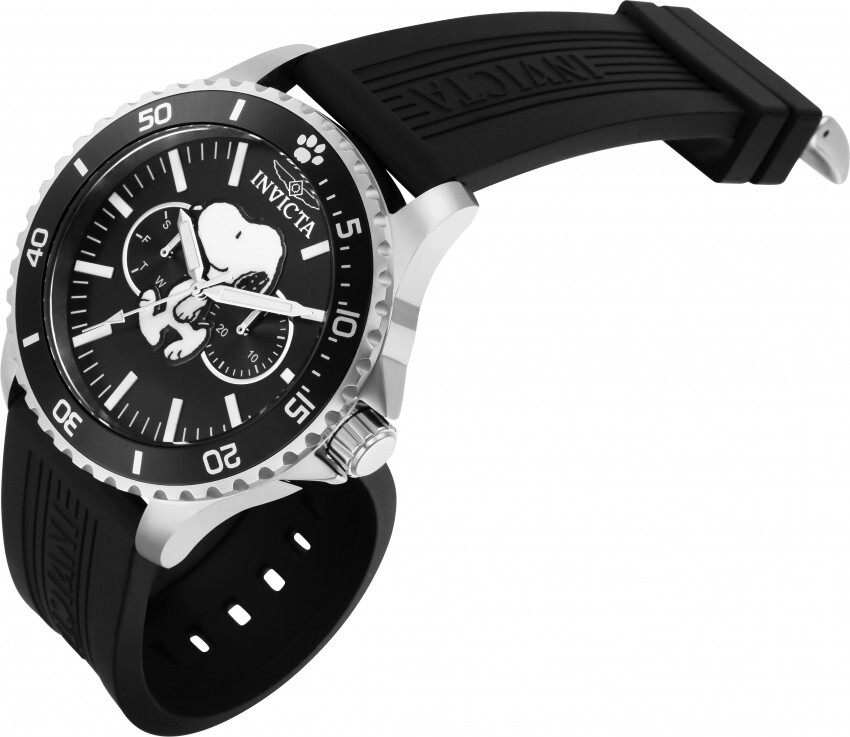 NEW WITH DEFECT INVICTA 38644 PEANUTS WATCH SNOOPY LIMITED BLACK DIAL 48MM