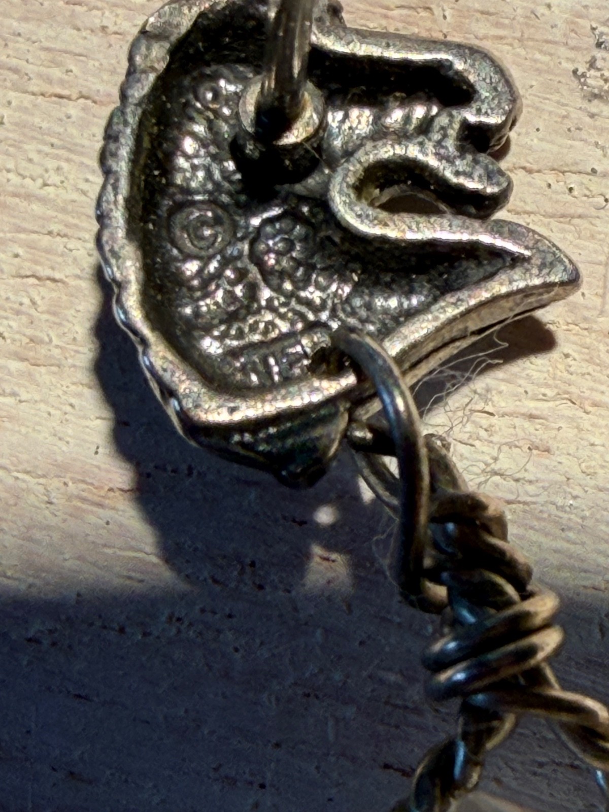 Vtg Carol Felley Unicorn Horse Dangle Earrings Sterling Silver & Crystal Signed
