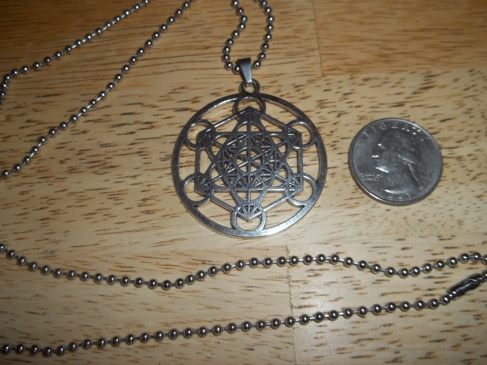 METATRON’S CUBE NECKLACE stainless steel chain