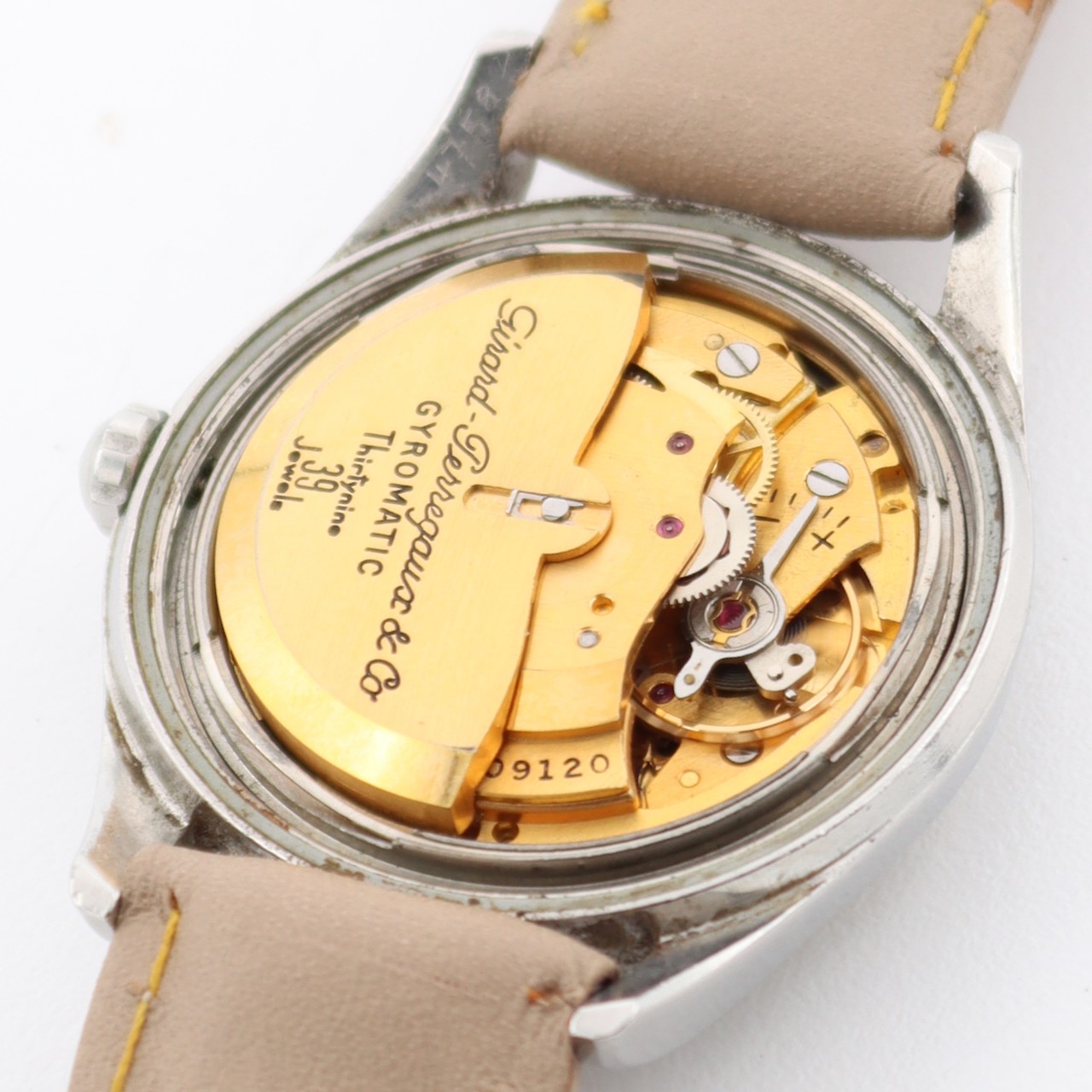 Vintage 33mm Girard-Perregaux 2209120 Gyromatic Automatic Swiss Stainless Steel