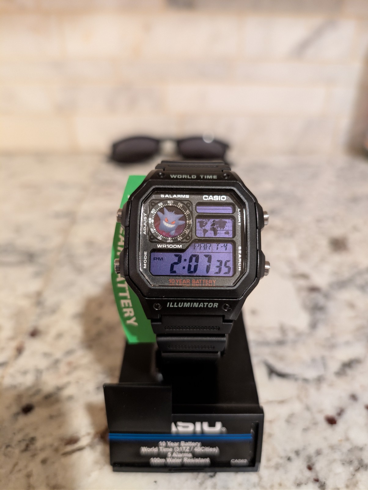 Casio Mod Gengar the purple ghost Casio AE1200