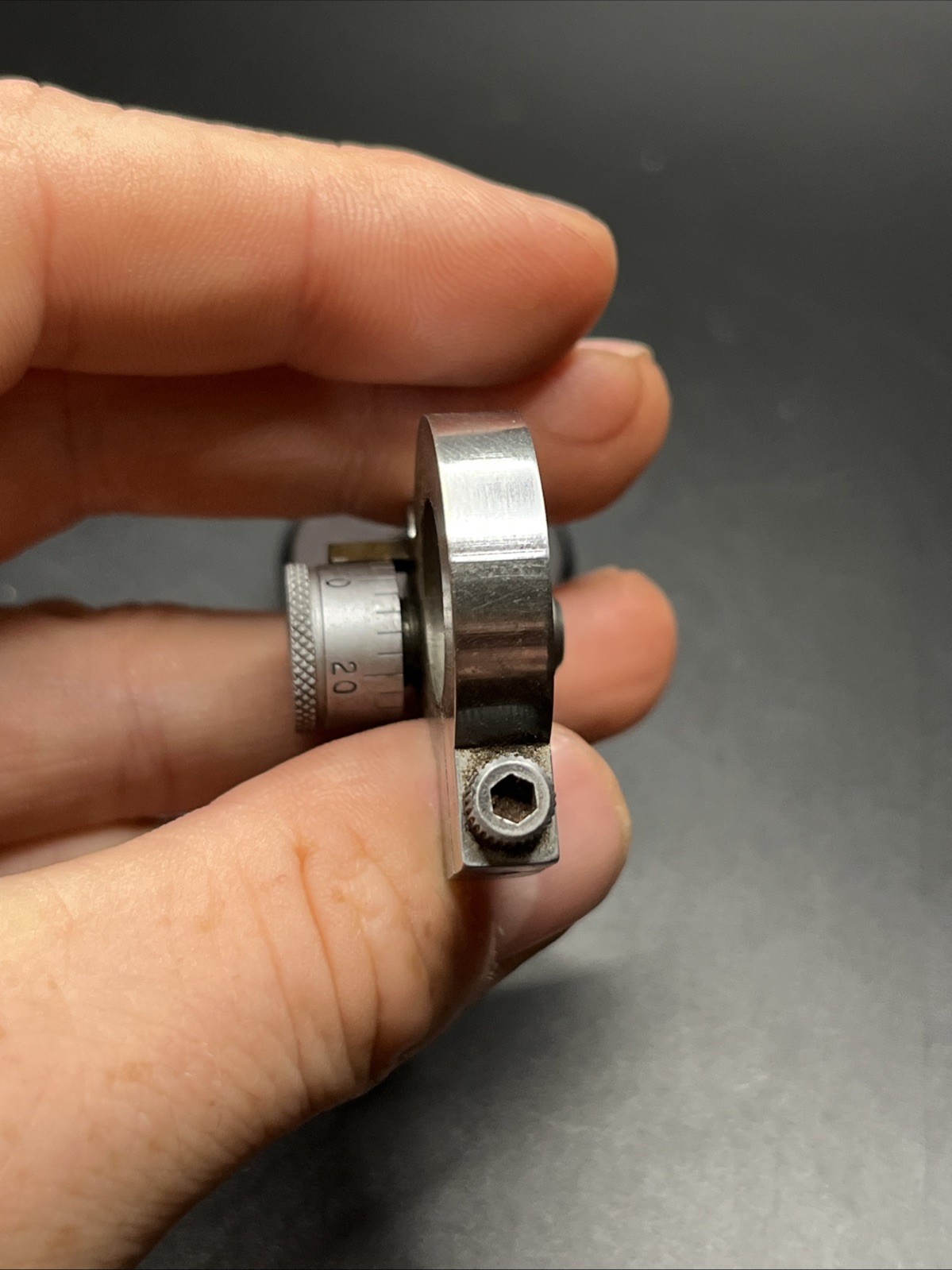 Vintage Levin Lathe Mirco Adjustment Stop (017)
