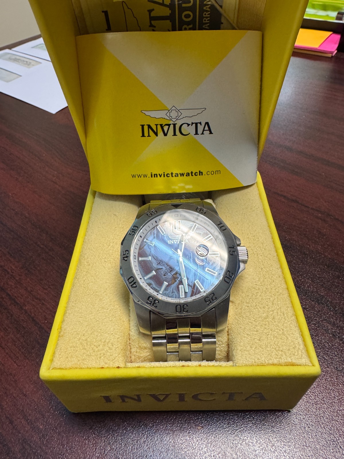 Invicta Flame Fusion Stone Dial Rare Model 0101
