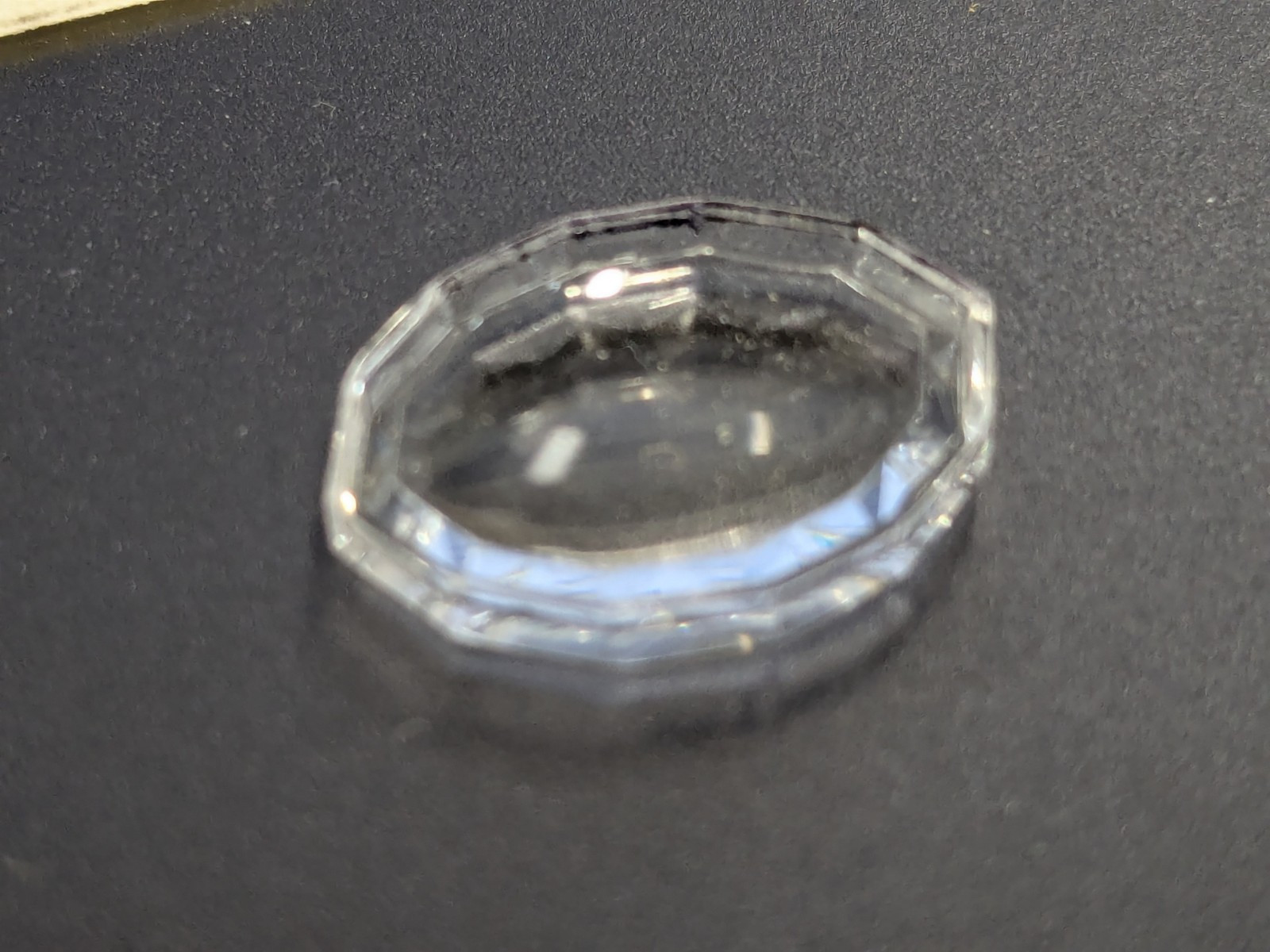 NOS Acrylic Watch Crystal for Hamilton Veronica 15.4mm x 11.8mm – Faceted