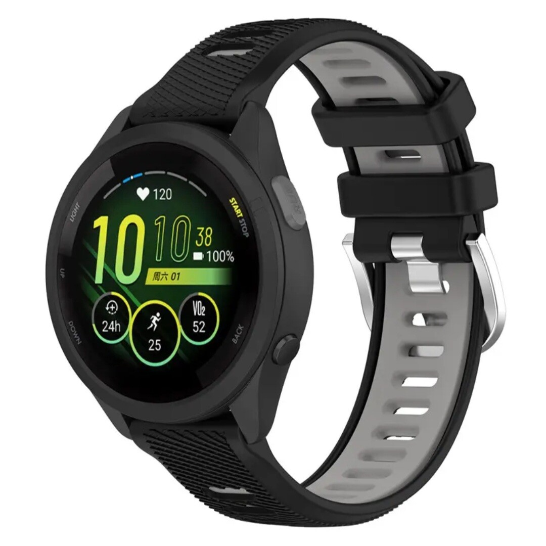 Silicone Sport Band 18mm for Garmin Vivoactive 4s, Venu 3s, 2s, Vivomove 3s