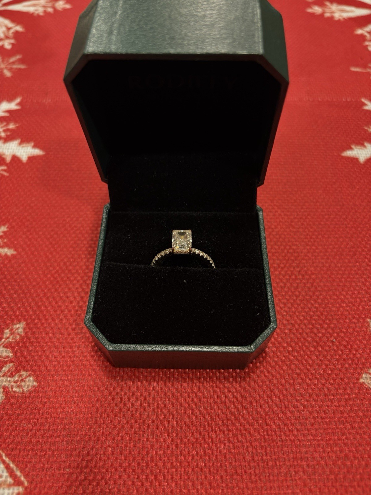 Rodiffy Moissanite Yellow gold Engagement Ring