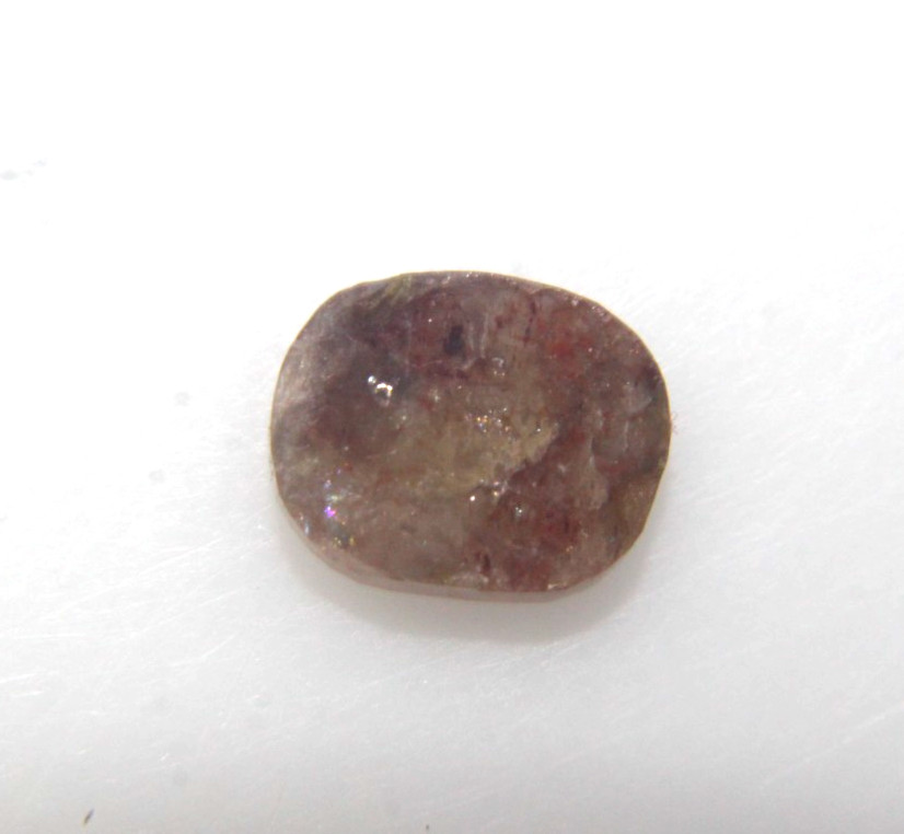 0.95Cts Oval Shape Gray brown Color Checker Cut Diamond 6.89×5.59×1.98 MM