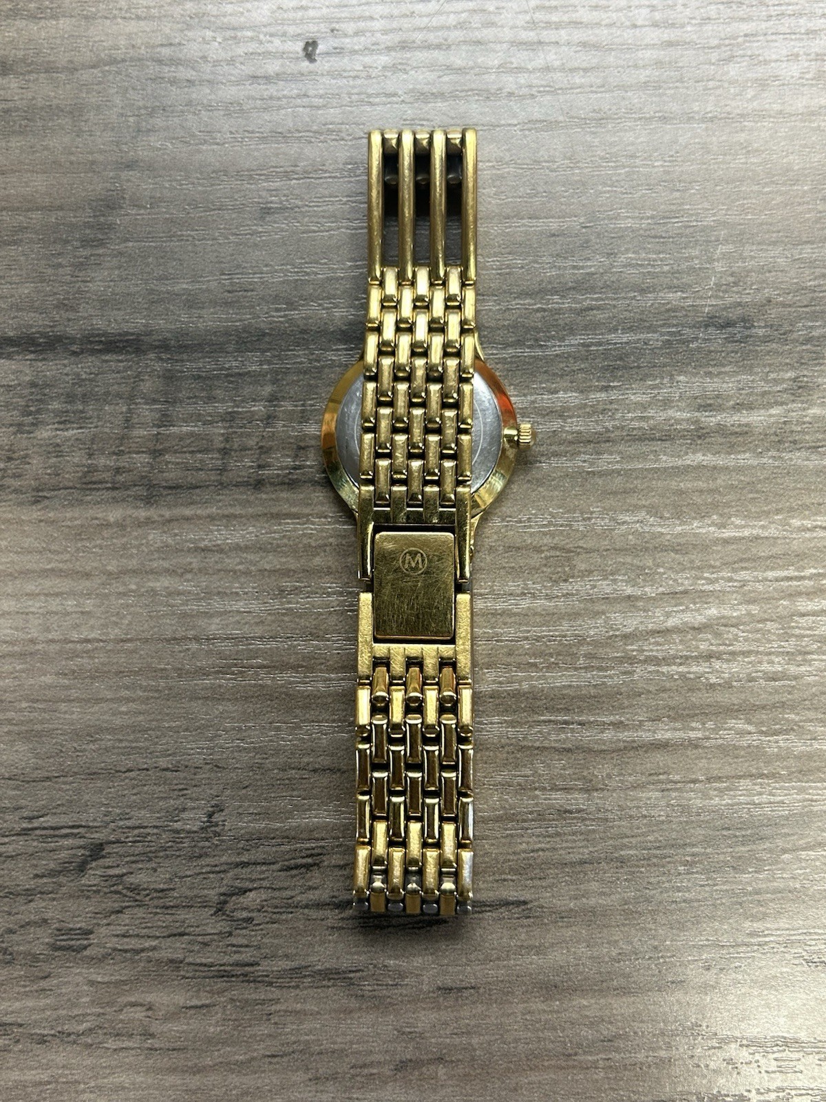 Movado Esperanza Black Museum Gold Tone Stainless Steel Swiss WoMens Watch 5294