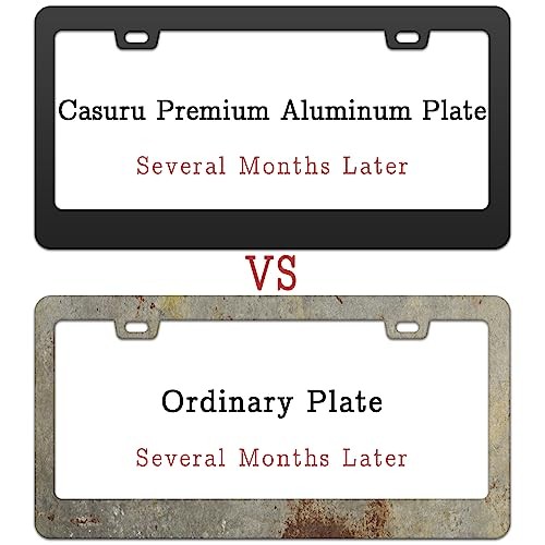 Cherry Blossom License Plate Frame for Women 2 Pack Cute Flower License White