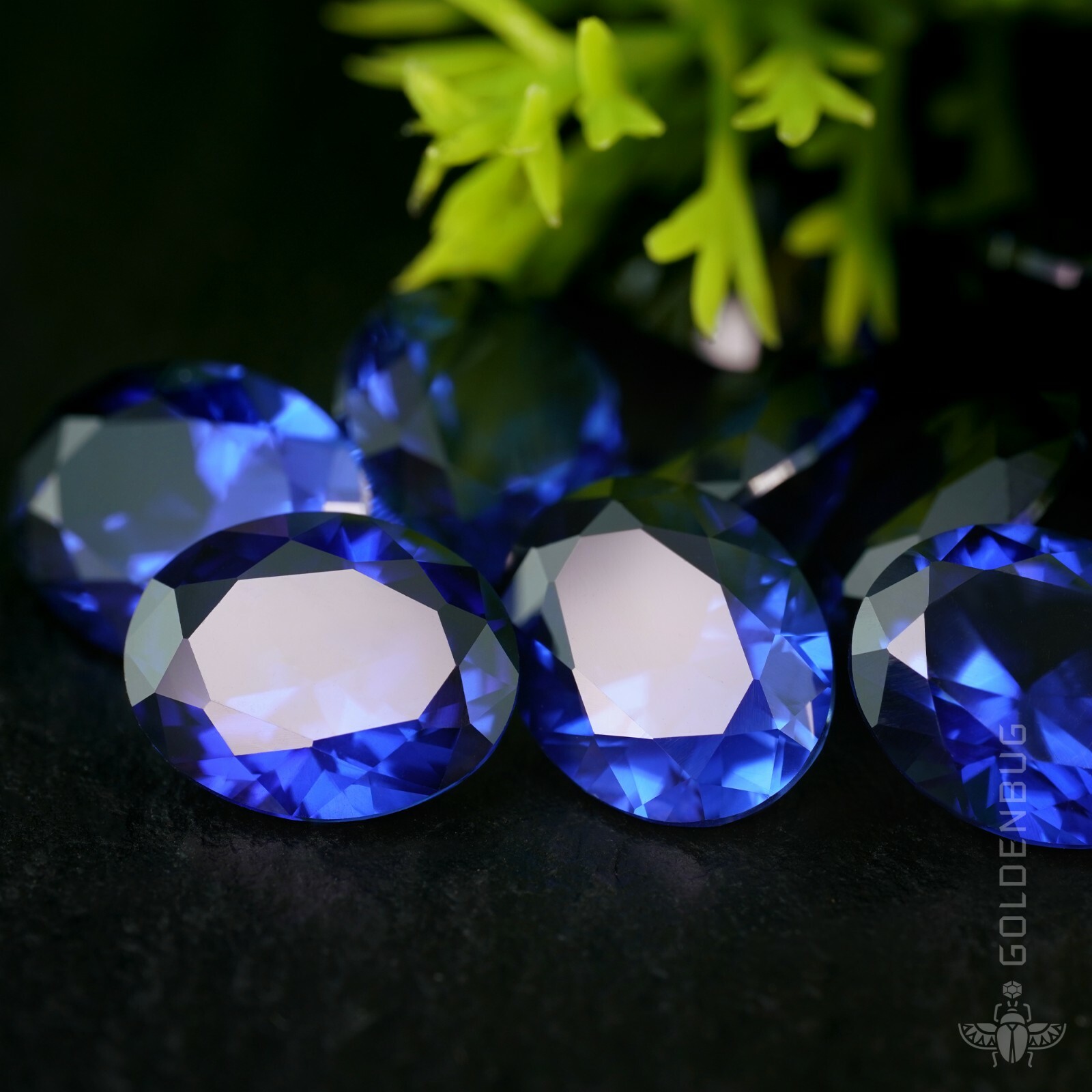 Genuine Sapphire Oval Cut Top Quality Blue Corundum Created Loose Gemstone EU