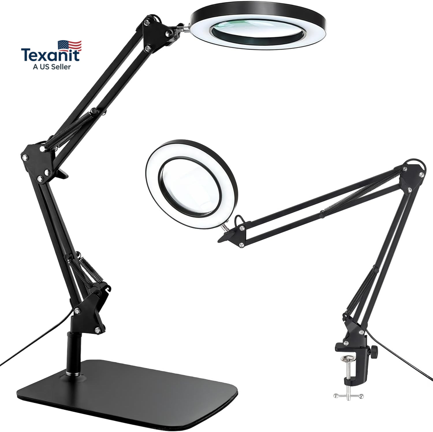 15X Magnifying Glass with Light – Real Glass Lens, 3 Color Modes & Adjustable Br