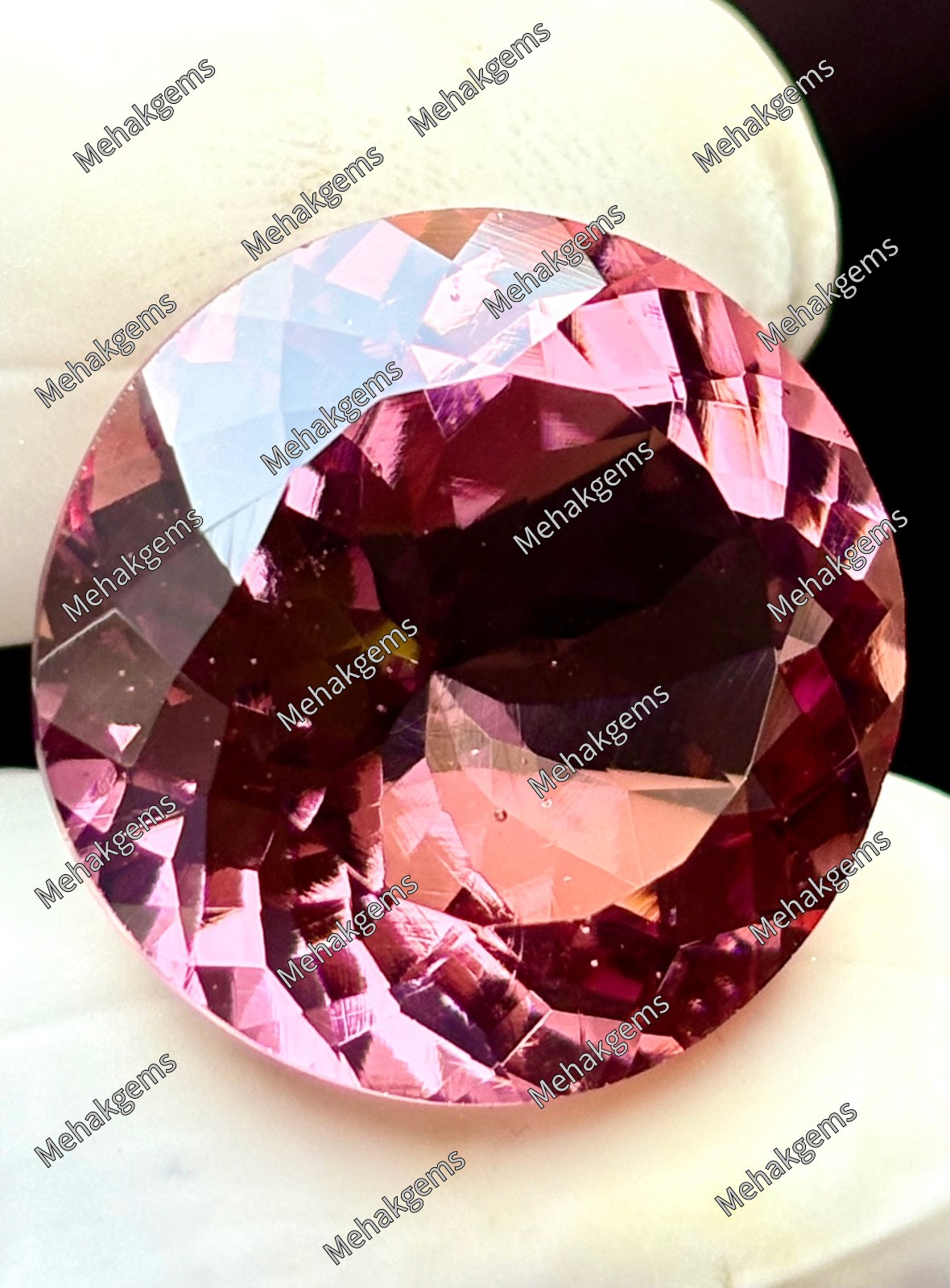 38Ct Certified Color Change Zultanite Round Gemstone, for Wire Wrapping
