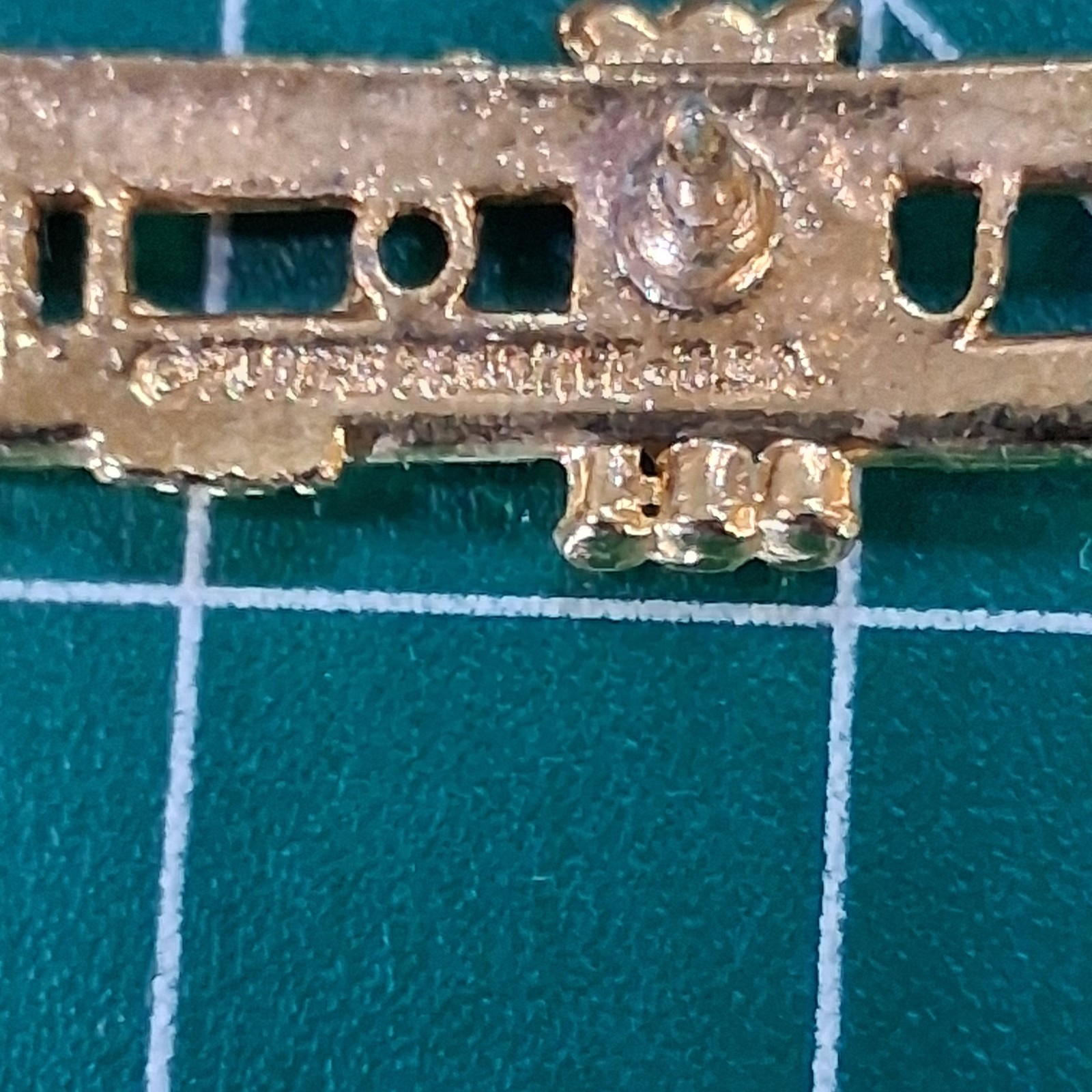 Vintage Future Primitive Gold Tone Trumpet Design Pin