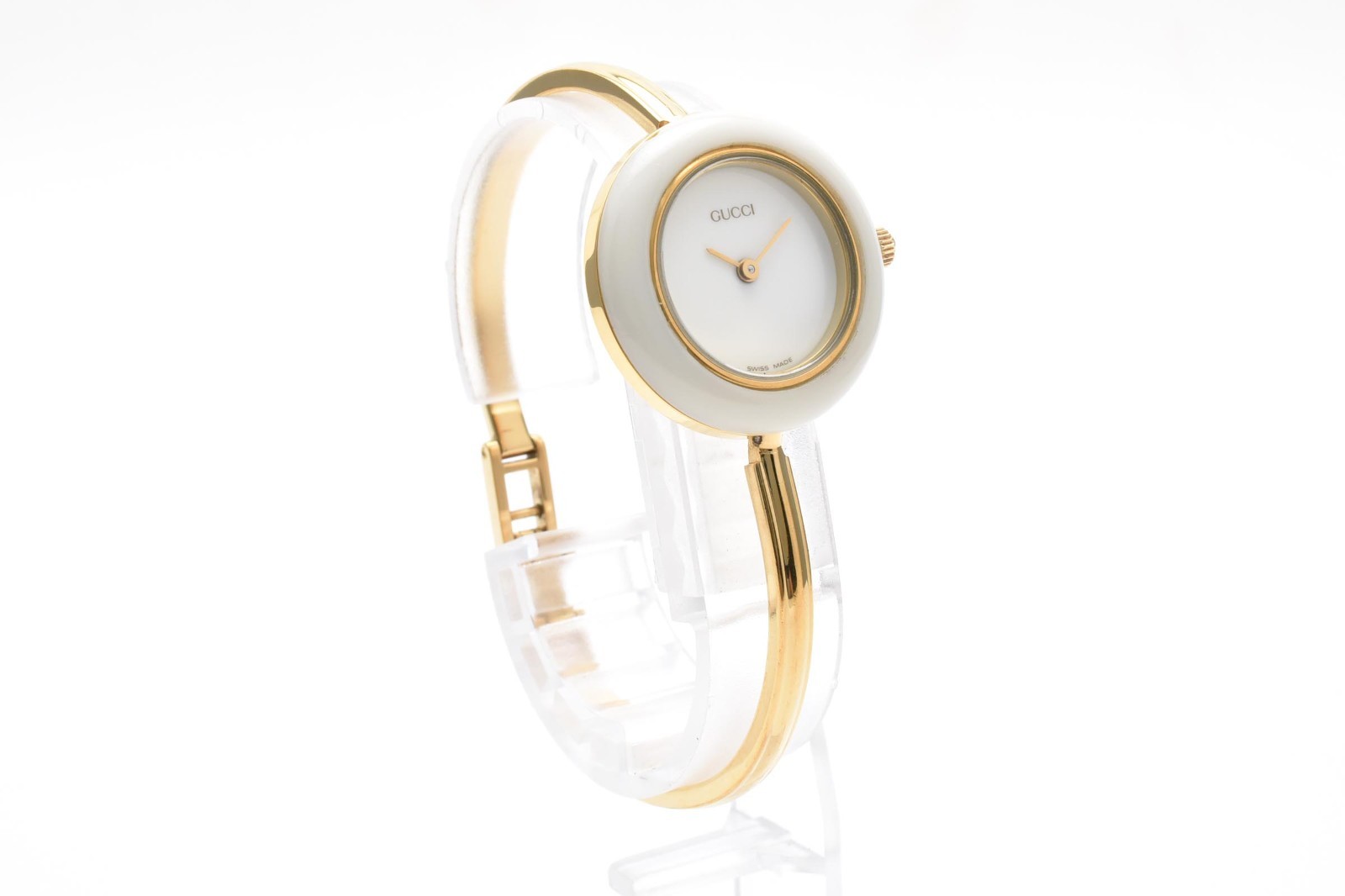 GUCCI Change Bezel 11/12.2 1100L Gold Vintage Quartz Woman’s Watch with Box!