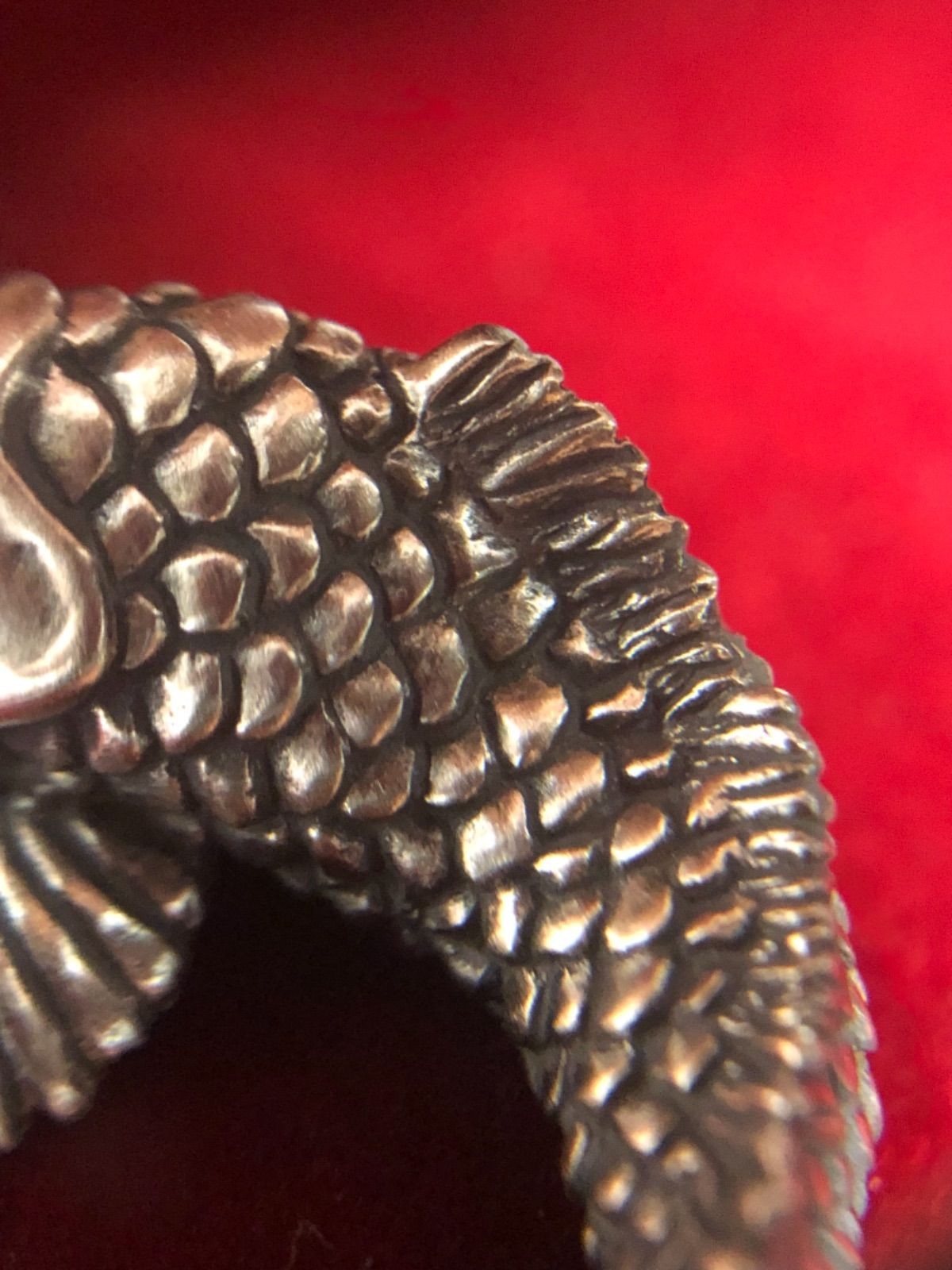 Ascending koi pendant top