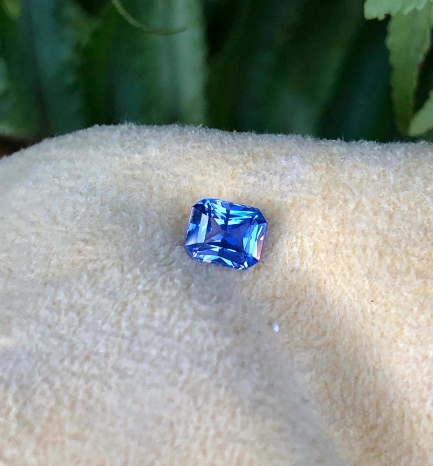 4 Ct Rare Natural Certified Ceylon Blue Sapphire Emerald Cut Loose Gemstone