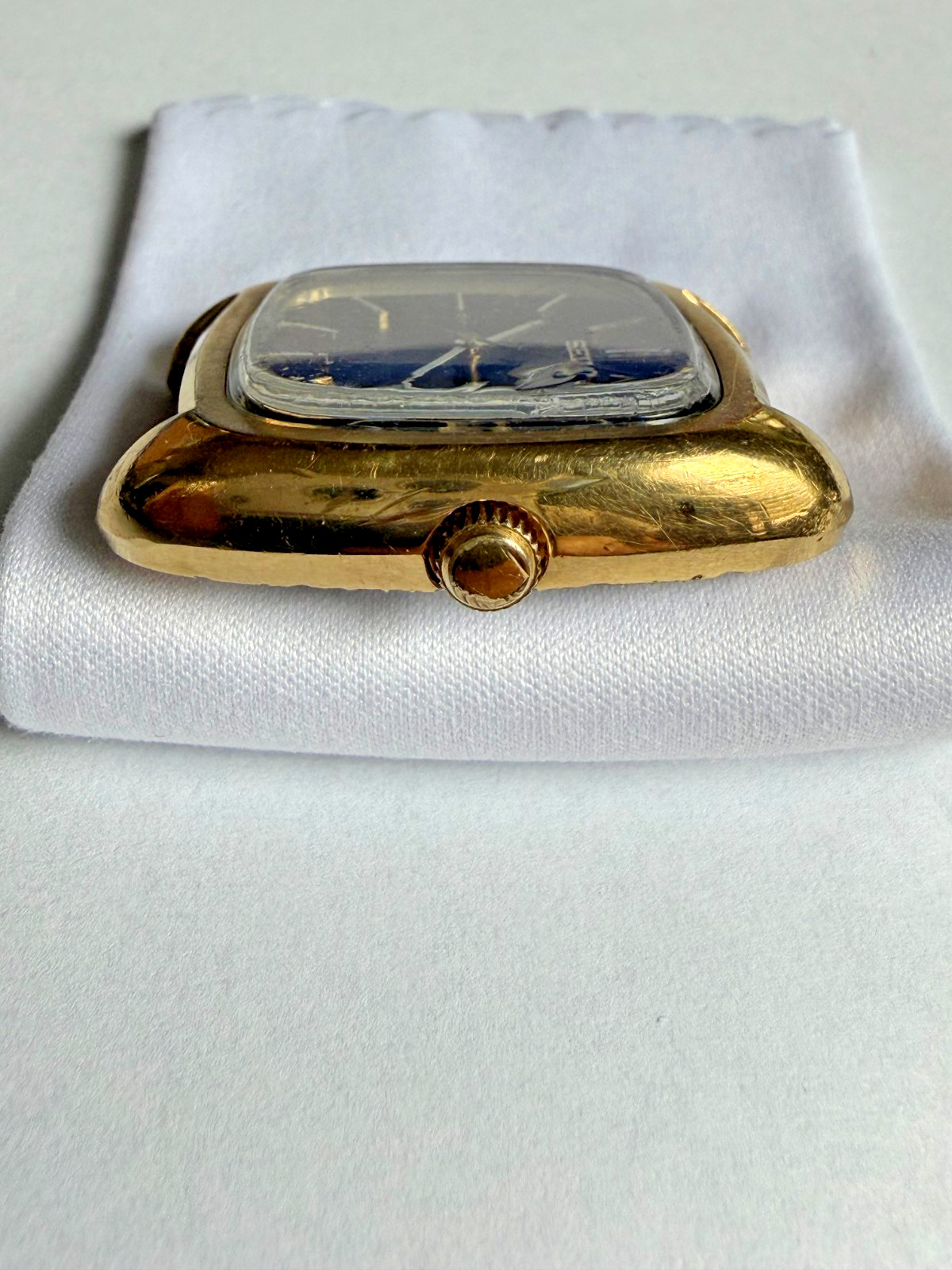 Vintage Seiko Hi-Beat Automatic 23 Jewel 2409-3009 Gold Black TV Dial 1972 Runs