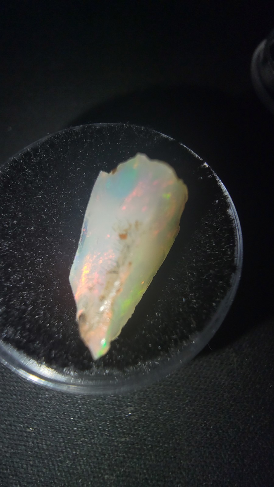 Natural Welo Ethiopian Opal 3.6ct Raw Gem Real AA+ Pink Green Red Rolling Flash