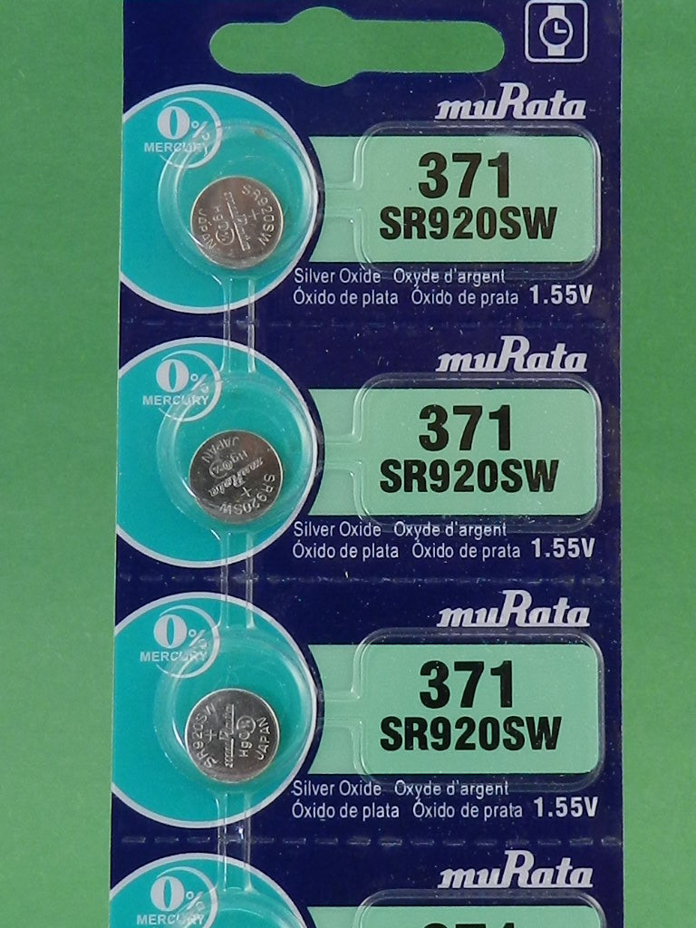 Murata 371 SR920SW Watch Battery – 3Pc