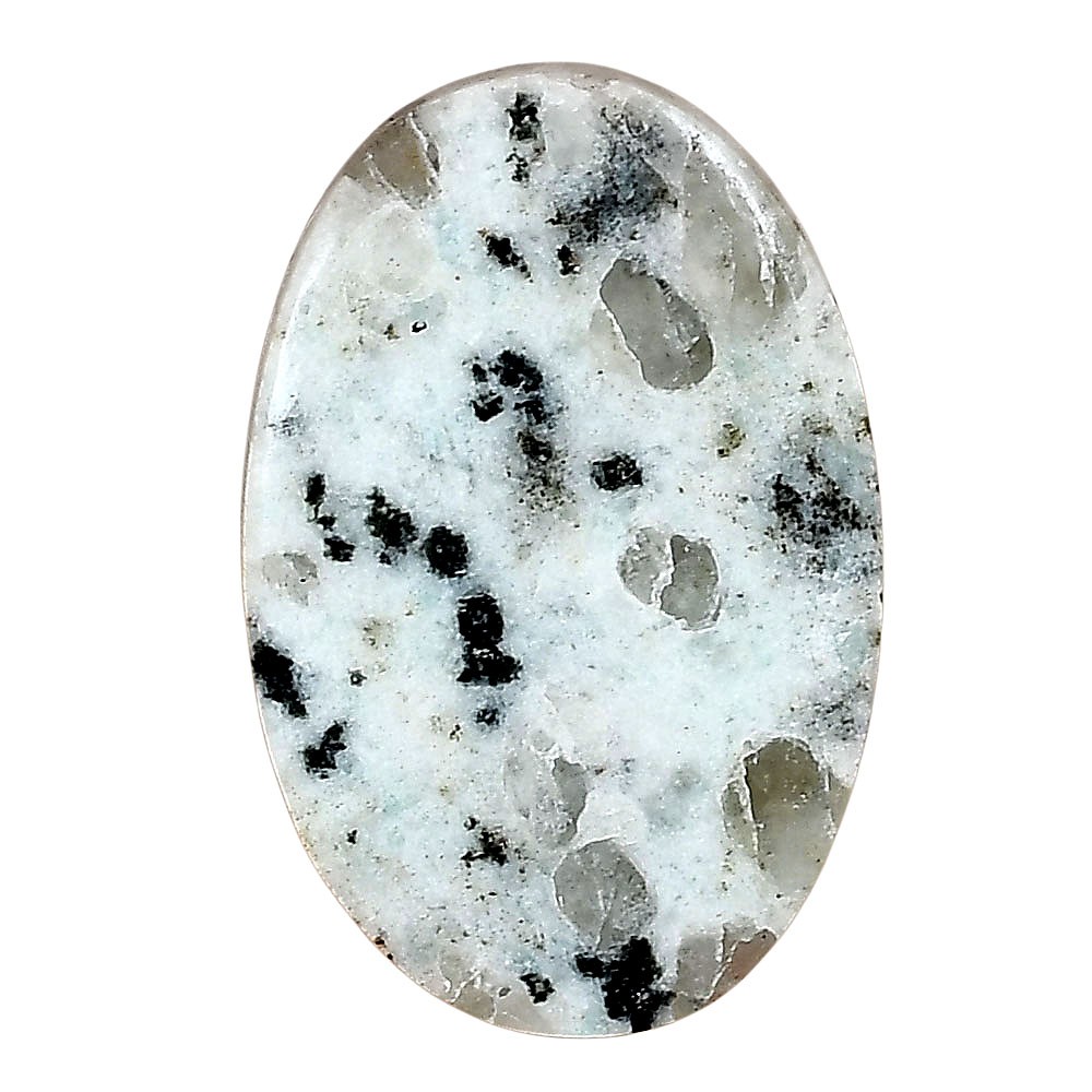 Natural Sesame Jasper 31.81×20.96×4.3 mm Oval Shape Polished Gemstone LS02928-48