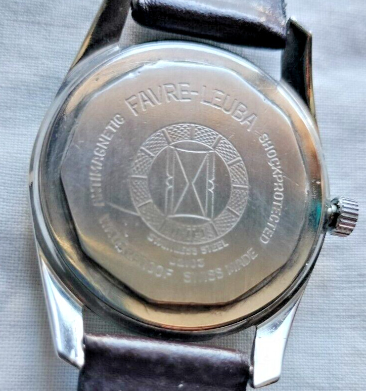 Favre Leuba Geneva Sea Chief White Colour Dial Wristwatch Vintage