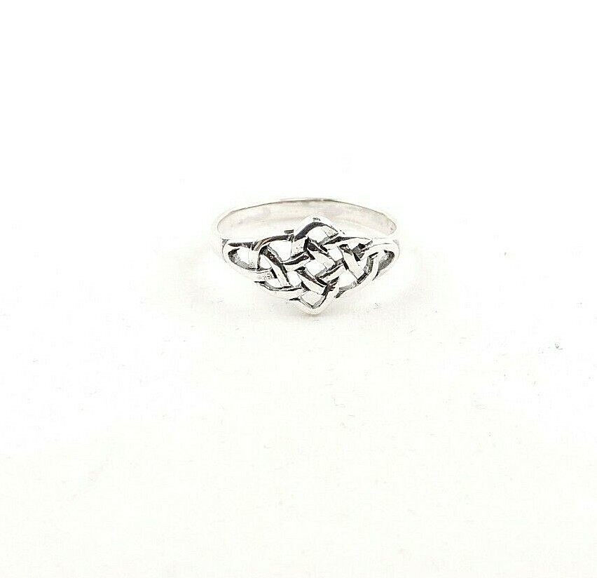 Sterling Silver Celtic Weave Ring – Free Gift Packaging